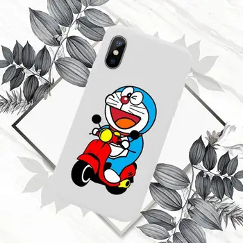 Desene animate Doraemon Robot Caz de Telefon Alb Candy Culoare pentru iPhone 11 12 mini pro XS MAX 8 7 6 6S Plus X SE 2020 XR