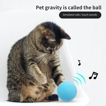 Pisica inteligent Jucărie Smart Touch Sondare Interactive Mingea Catnip Cat de Formare Jucărie animale de Companie Joc cu Bile Scartaie Consumabile pentru Pisoi animale de Companie