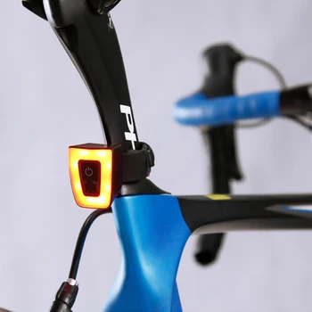 USB Reîncărcabilă Lanterna pentru Biciclete Lumina din Spate rezistent la apa Casca Bicicleta Stop cu Bicicleta lampa Spate Lampa Accesorii