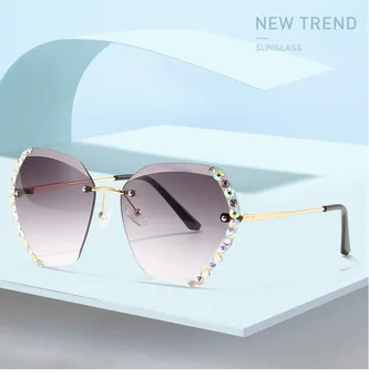 2021 Nou De Lux Pearl Ochelari De Soare Pentru Femei Brand Designer Supradimensionate Pătrat Ochelari De Soare Moda Doamnelor Nuante Oculos De Sol