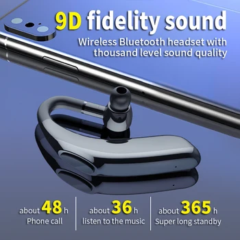 Bluetooth V5.0 cască TWS Wireless HD Stereo Microfon Căști de mult de viață a bateriei de 48 de ore Cu Microfon Pentru iPhone, Samsung, Huawei Telefon