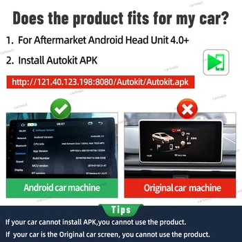 CarlinKit 2021 USB Android Auto Wireless Apple Carplay Dongle-ul de Navigare Jucător Inteligent Oglindire Airplay IOS14 Pentru Sistemul Android