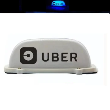 Taxi Taxi Top Acoperiș Semn de Lumină Lampă cu Bază Magnetică Plastic Alb Indicator 12V Cinci Culori Pentru alegerea