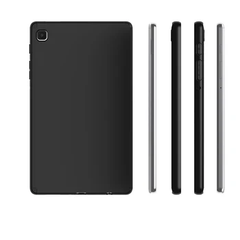 Negru mat Mini-dovada Moale TPU Silicon Caz Acoperire pentru Samsung Galaxy Tab A7 Lite Cazuri 8.7