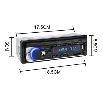 Radio FM Stereo Radio Auto Digital Bluetooth Car MP3 Player cu Muzica Audio USB/SD 12V AUX 1DIN In-Dash