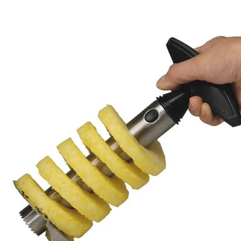 Din Oțel Inoxidabil De Ananas Peeler Cutter Cuțit De Fructe Slicer O Spirala De Ananas Mașină De Tăiere Ușor De Utilizat Instrumente De Gătit Bucătărie