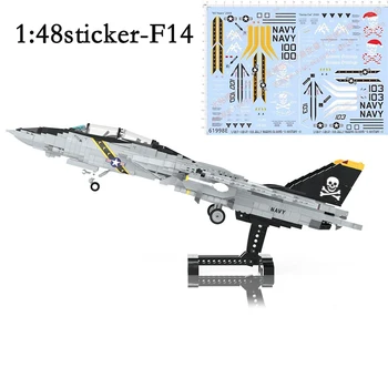 MOC blocurile F-14Tomcat creative aeronave, blocuri, luptător supersonic asamblare DIY modele, jucarii pentru copii, cadouri
