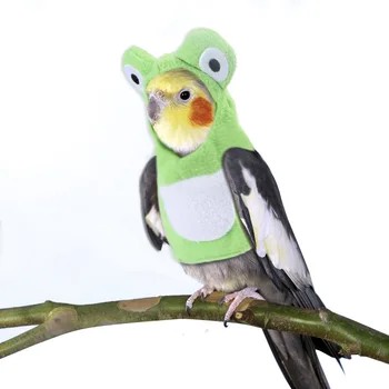 Produs Nou Animal De Companie Pasăre Haine Handmade Personalizate Papagal De Vânzare Pasăre Drăguț Transformat În Broască Forma De Animale De Companie Haine
