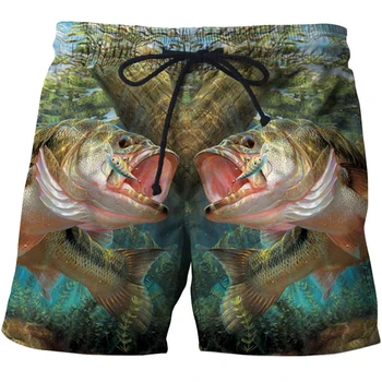 2021 nou de pește tropical HD 3D imprimate trunchiuri de înot pantaloni scurți de vară pantaloni scurți pentru bărbați slip Bermude top casual pantaloni scurți