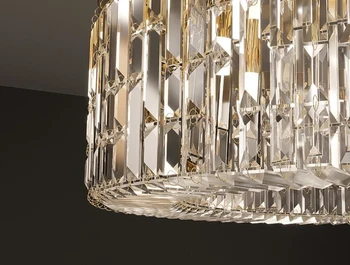Noul LED Candelabre de Cristal Modern Iluminat de Lux Living Dormitor din Oțel Inoxidabil de Aur Lampă Decorativă
