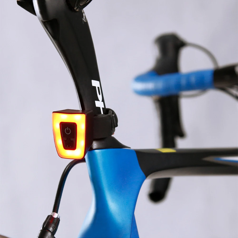 USB Reîncărcabilă Lanterna pentru Biciclete Lumina din Spate rezistent la apa Casca Bicicleta Stop cu Bicicleta lampa Spate Lampa Accesorii