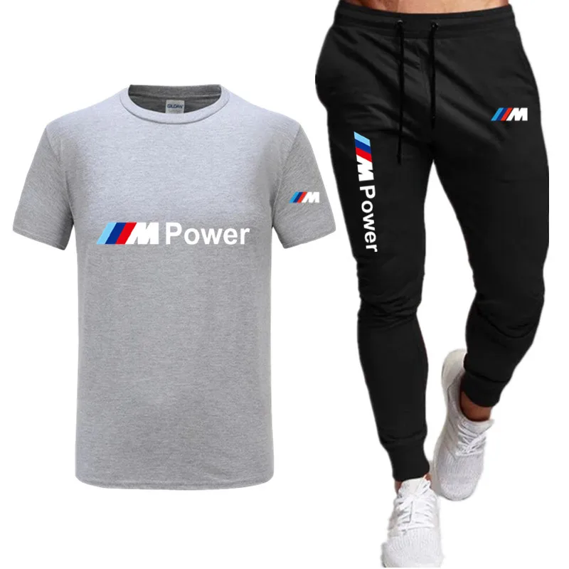 2021summer moda casual rashgard sport costum de vară pentru bărbați costum de jogging de fitness haine barbati tricou + pantaloni 2-bucata