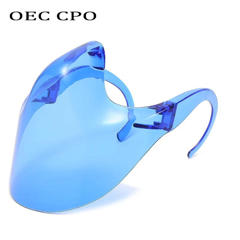 OEC CPO Unisex Colorate Faceshield Ochelari Femei Bărbați Ochelari de soare de Siguranta rezistent la apa ochelari de Soare Anti-spray-Mască Ochelari de vedere