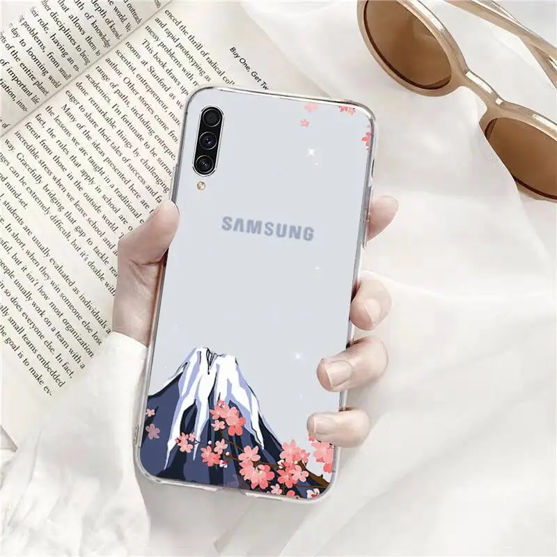 Fuji Munte frumos Telefon Caz Transparent pentru Samsung s9 s10 s20 Huawei honor P20 P30 P40 xiaomi note km 8 9 pro lite plus