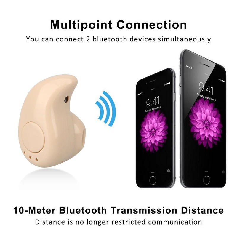 Mini S530 Bluetooth Headset Sport Stereo Ear Agățat Cască Bluetooth Handfree Apeluri Pentru Toate Telefoanele Inteligente 5 Culori