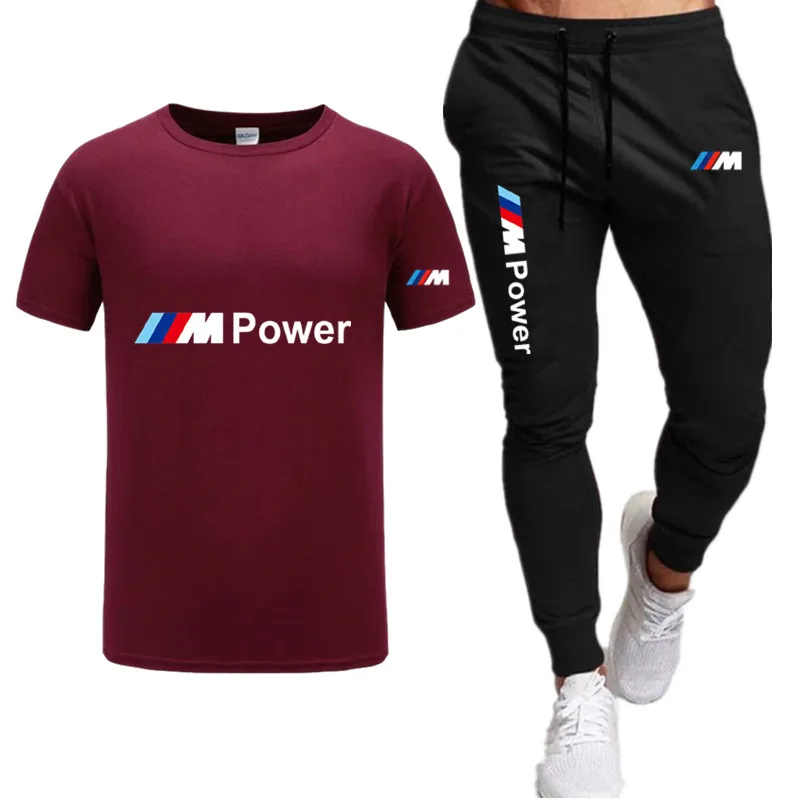 2021summer moda casual rashgard sport costum de vară pentru bărbați costum de jogging de fitness haine barbati tricou + pantaloni 2-bucata